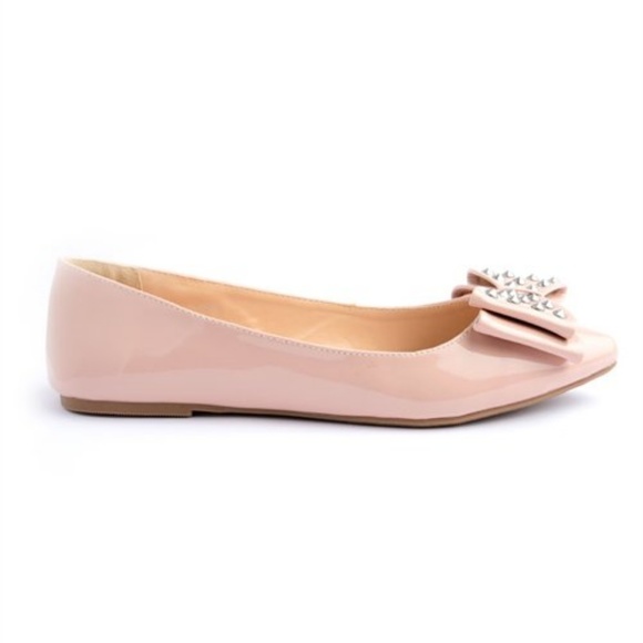 NIB STUDDED BOW FLATS - Picture 2 of 3